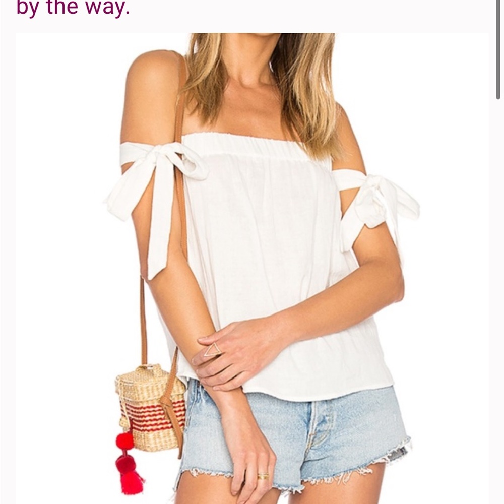 White Off-Shoulder Women's Top
